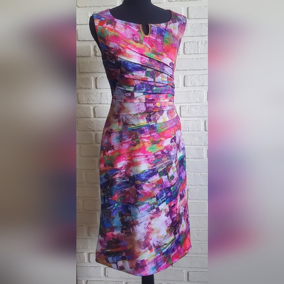 Joseph Ribkoff Multicolor Midi Dress - Picture 15 of 15